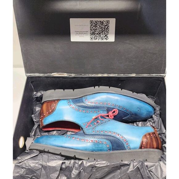 Escaro Royale Men\'s Size 9.5 - 10 Full Grain Leather Shoes Handcrafted In India main image 7